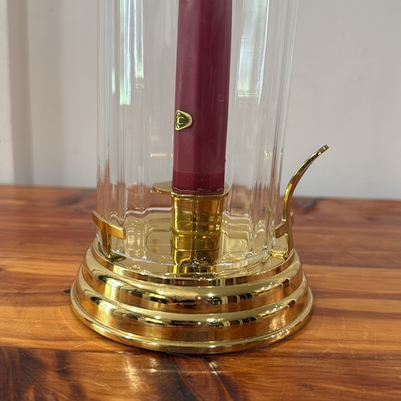PartyLite Brass Chamber Lamp w/ Taper Candle - Picture 2 of 5
